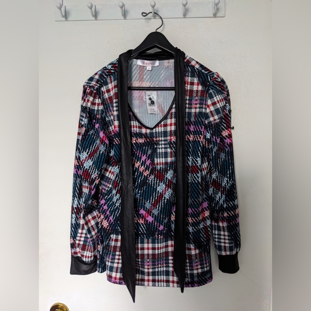 Black and Red shirt with Classic Plaid Pattern